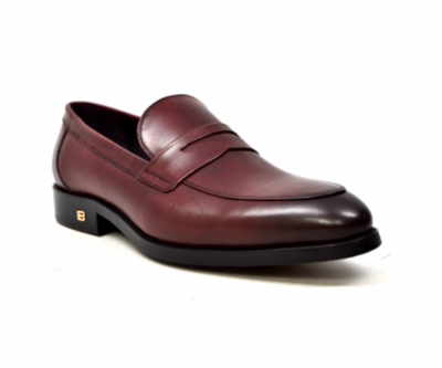 British Walkers Berlin Men's Sleek Black Leather Slip On Dress Shoes view 10