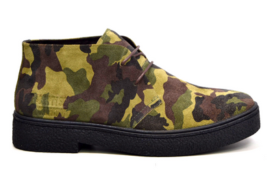 British Walkers Classic Playboy Men's Suede Camouflage Chukka Boots view 11