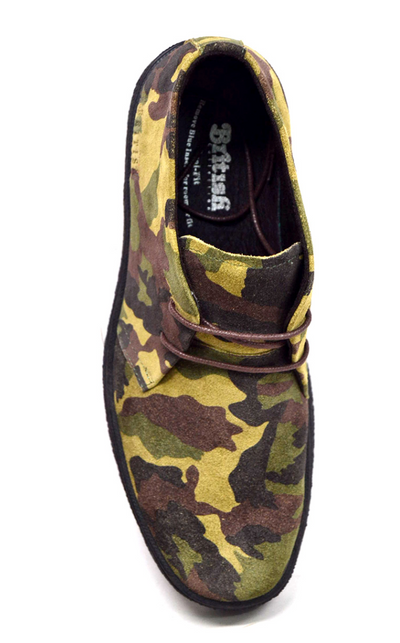 British Walkers Classic Playboy Men's Suede Camouflage Chukka Boots view 12