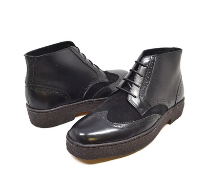 British Walkers Playboy Wingtip Men's Limited Edition Brown Leather and Suede Shoes view 12