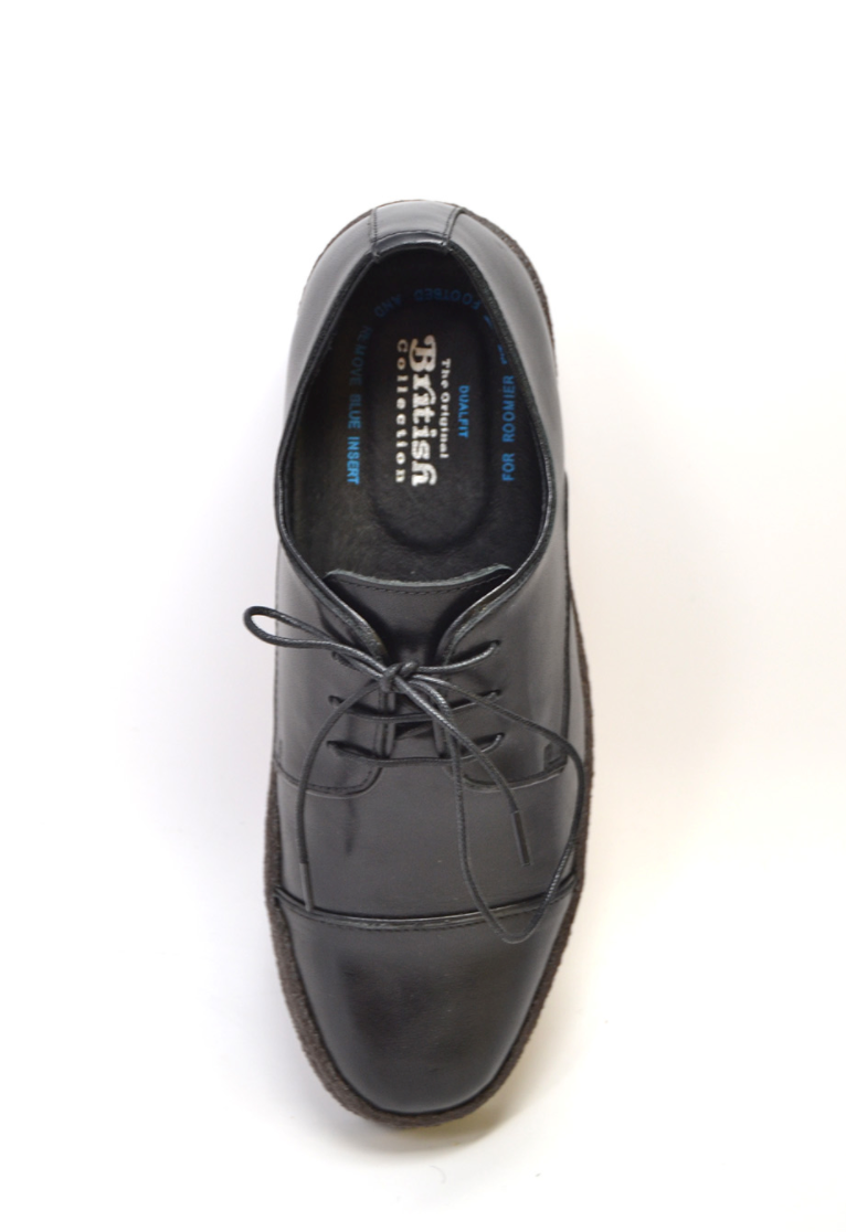 British Walkers Playboy Men's Low Cap Toe Black Suede and Leather Shoes view 5