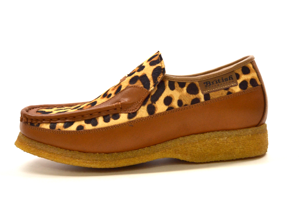 British Walkers Power 2 Men's Limited Edition Pony Skin and Leather Slip On Shoes view 3