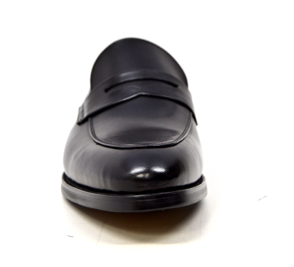 British Walkers Berlin Men's Sleek Black Leather Slip On Dress Shoes view 4