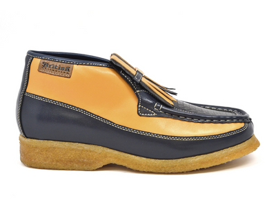 British Walkers Apollo 2 Men's Limited Edition Rust Brown Snake Skin and Leather Slip On Shoes view 2