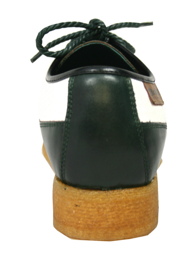 British Walkers Crown 2 Men's Dark Green and White Snake Skin Lace Up Shoes view 5