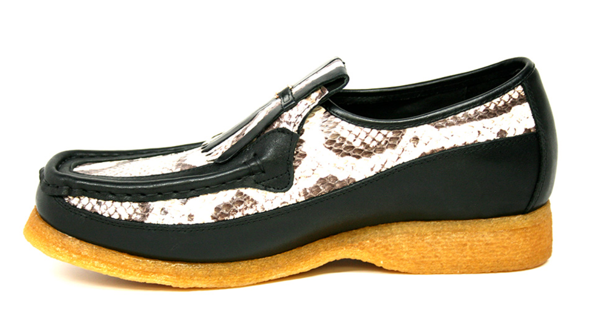 British Walkers Windsor Men's Limited Edition Black Python Skin and Leather Shoes view 3