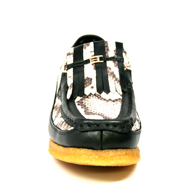 British Walkers Windsor Men's Limited Edition Black Python Skin and Leather Shoes view 5