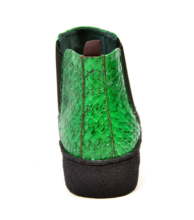 British Walkers Soho Men's Green Snake Skin and Leather Slip On Shoes view 5