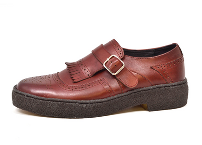 British Walkers Playboy Wingtip Men's Low Cut Dark Brown Leather Shoes view 2