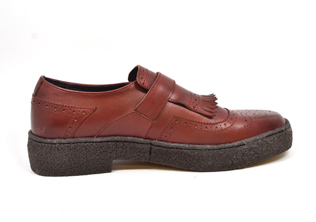 British Walkers Playboy Wingtip Men's Low Cut Dark Brown Leather Shoes view 3
