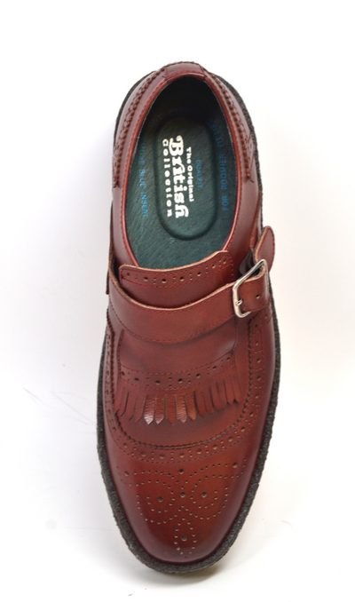 British Walkers Playboy Wingtip Men's Low Cut Dark Brown Leather Shoes view 4
