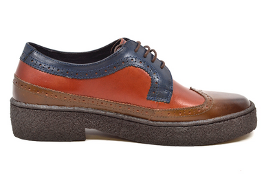 British Walkers Playboy Wingtip Men's Three Tone Low Cut Multi Color Shoes view 2