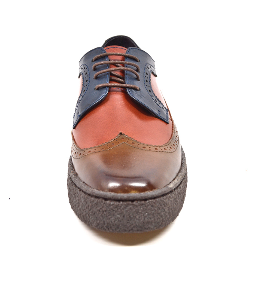 British Walkers Playboy Wingtip Men's Three Tone Low Cut Multi Color Shoes view 4