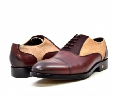 British Walkers Albert Men's Three Tone Pony Skin and Leather Dress Shoes view 8