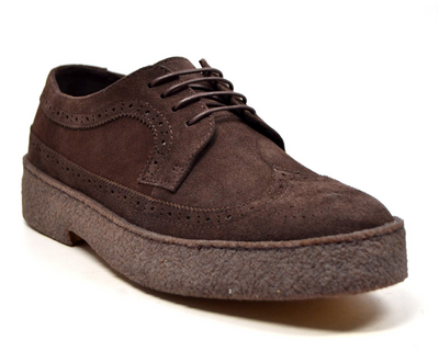 British Walkers Playboy Wingtip Men's Original Low Cut Suede Shoes view 3