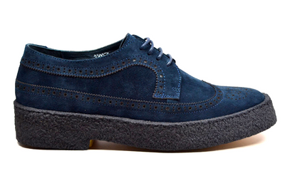 British Walkers Playboy Wingtip Men's Original Low Cut Suede Shoes view 2