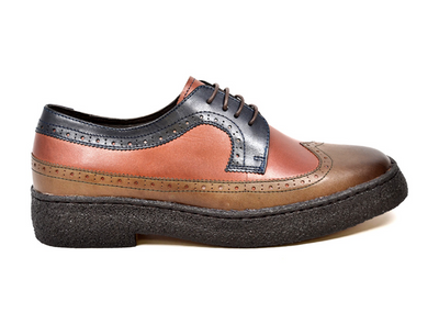 British Walkers Playboy Wingtip Men's Three Tone Low Cut Multi Color Leather Lace Up Shoes view 10