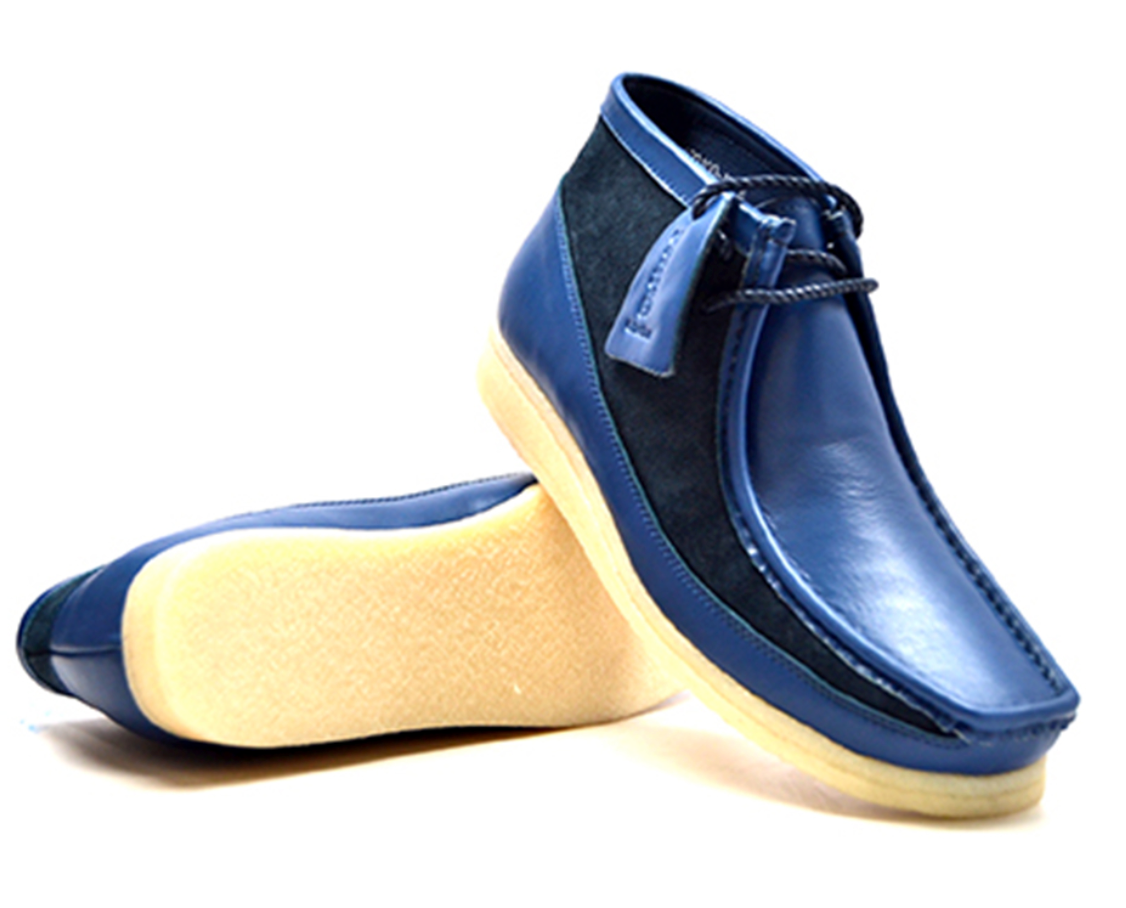 British Walkers Walker Men's Leather and Suede Combo Casual Shoes with Crepe Sole view 3