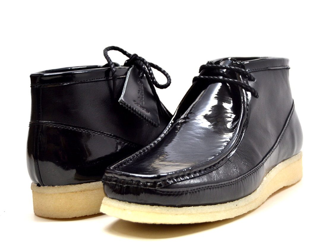 British Walkers Walker Men's Navy Patent and Leather Casual Shoes view 6