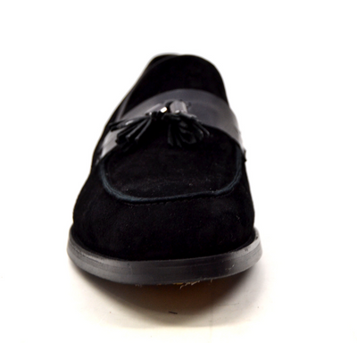 British Walkers Space Men's Timeless Black Leather Dress Shoes view 3