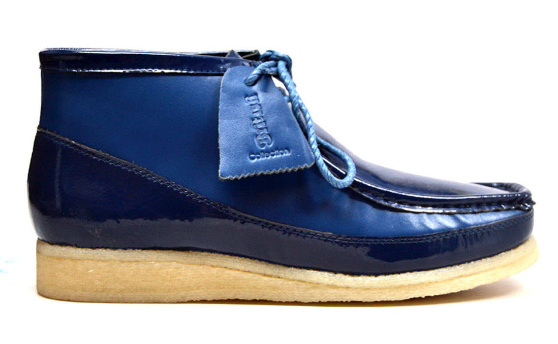 British Walkers Walker Men's Navy Patent and Leather Casual Shoes view 4