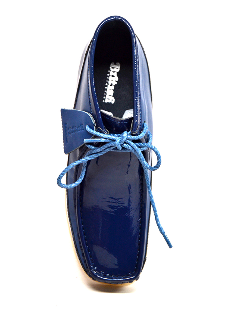 British Walkers Walker Men's Navy Patent and Leather Casual Shoes view 5