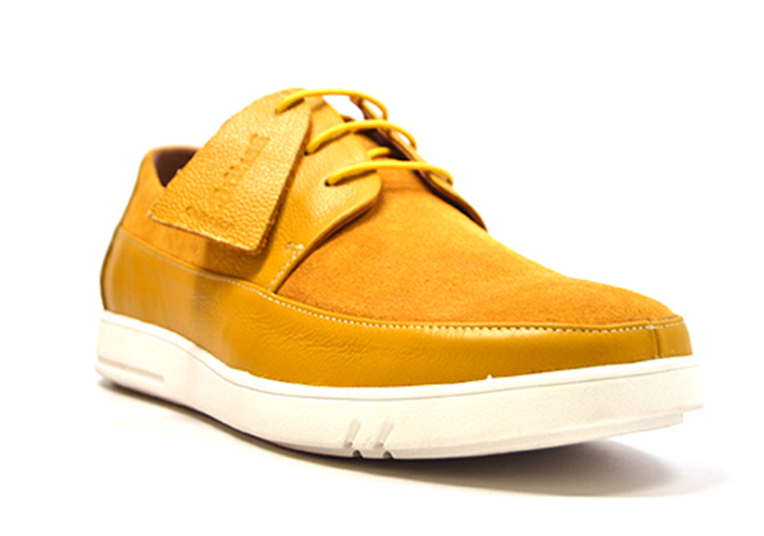 British Walkers Westminster Men's Green Leather and Suede Lace Up Shoes with White Sole view 12