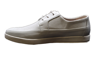 British Walkers Westminster Men's White Leather Lace Up Shoes view 3