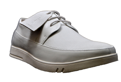 British Walkers Westminster Men's White Leather Lace Up Shoes view 2