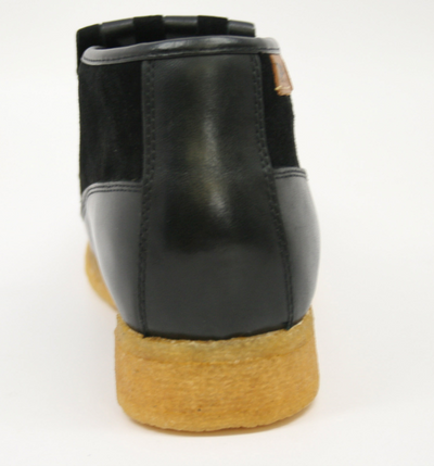 British Walkers Apollo Men's Black and Grey Leather and Suede Slip On Shoes view 9