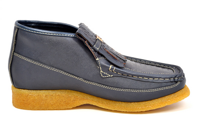 British Walkers Apollo 2 Men's Limited Edition Beige and Blue Snake Skin and Leather Slip On Shoes view 10