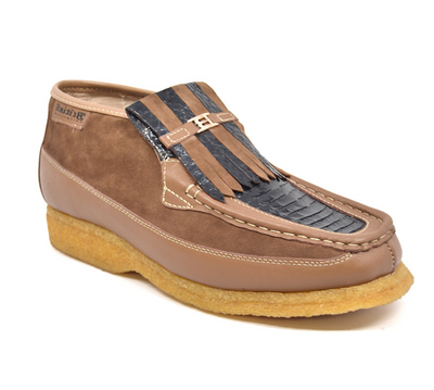 British Walkers Apollo 2 Men's Limited Edition Beige and Blue Snake Skin and Leather Slip On Shoes view 6