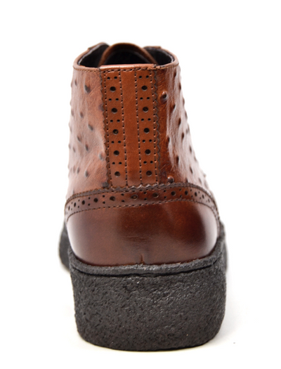 British Walkers Playboy Men's Burgundy Ostrich and Wingtip Leather Shoes view 24