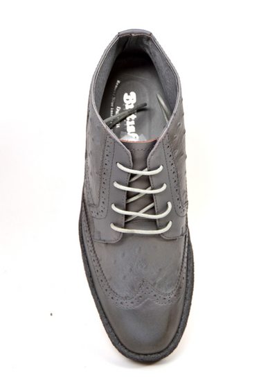 Playboy Ostrich & Wingtip Leather Shoes by The British Collection