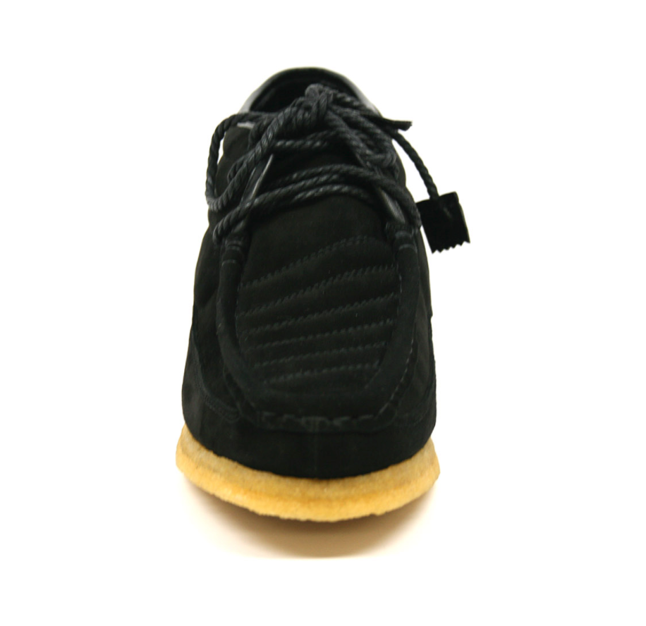 British Walkers Castle Men's Black Suede Lace Up Shoes with Crepe Sole view 5