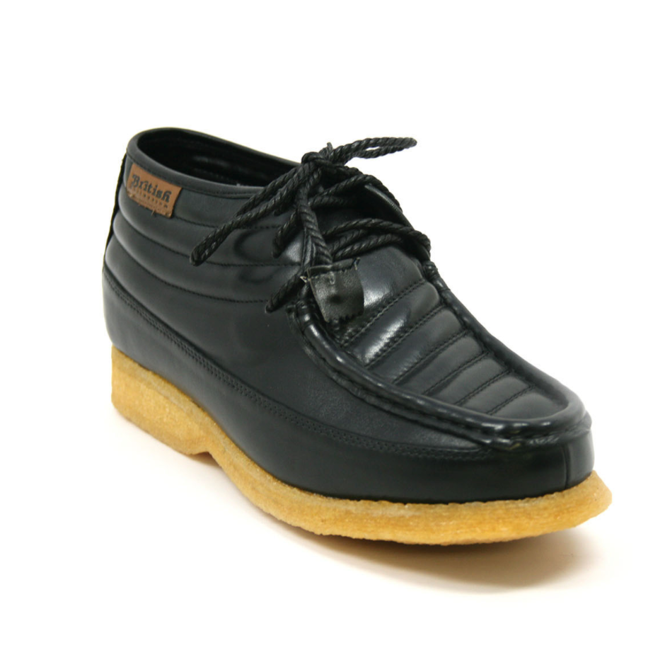 British Walkers Castle Men's Black Suede Lace Up Shoes with Crepe Sole view 26