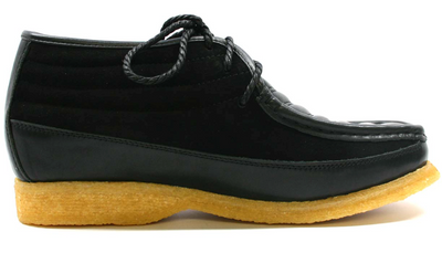 British Walkers Castle Men's Black Suede Lace Up Shoes with Crepe Sole view 29