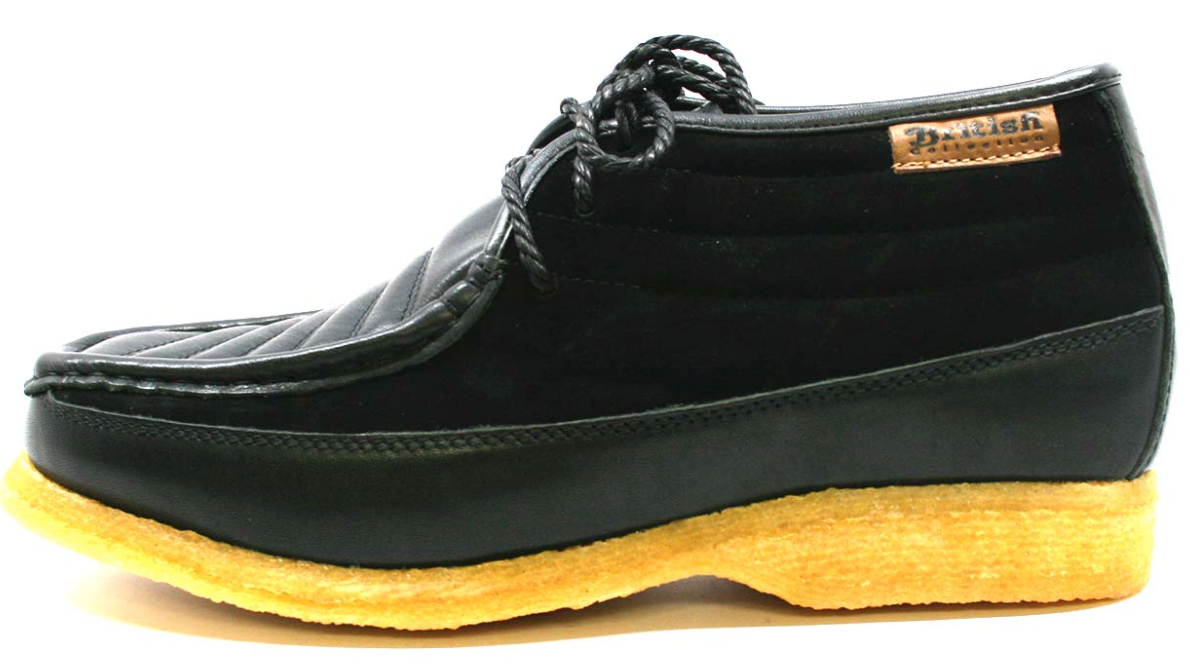 British Walkers Castle Men's Black Suede Lace Up Shoes with Crepe Sole view 30