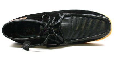 British Walkers Castle Men's Black Suede Lace Up Shoes with Crepe Sole view 32