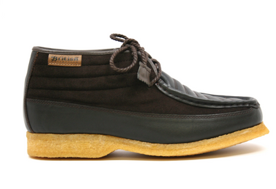 British Walkers Castle Men's Black Suede Lace Up Shoes with Crepe Sole view 37