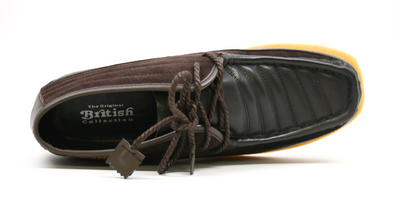 British Walkers Castle Men's Black Suede Lace Up Shoes with Crepe Sole view 39