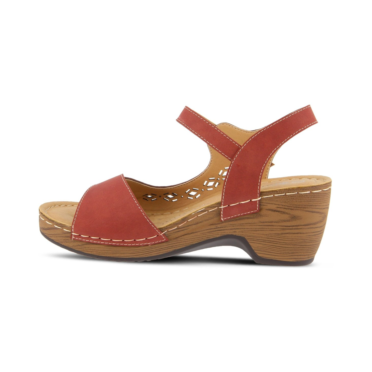 Patrizia Shantay Dark Red sandal, opposite side view