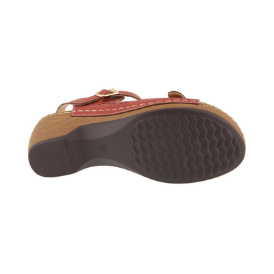 Patrizia Shantay Dark Red sandal, outsole view