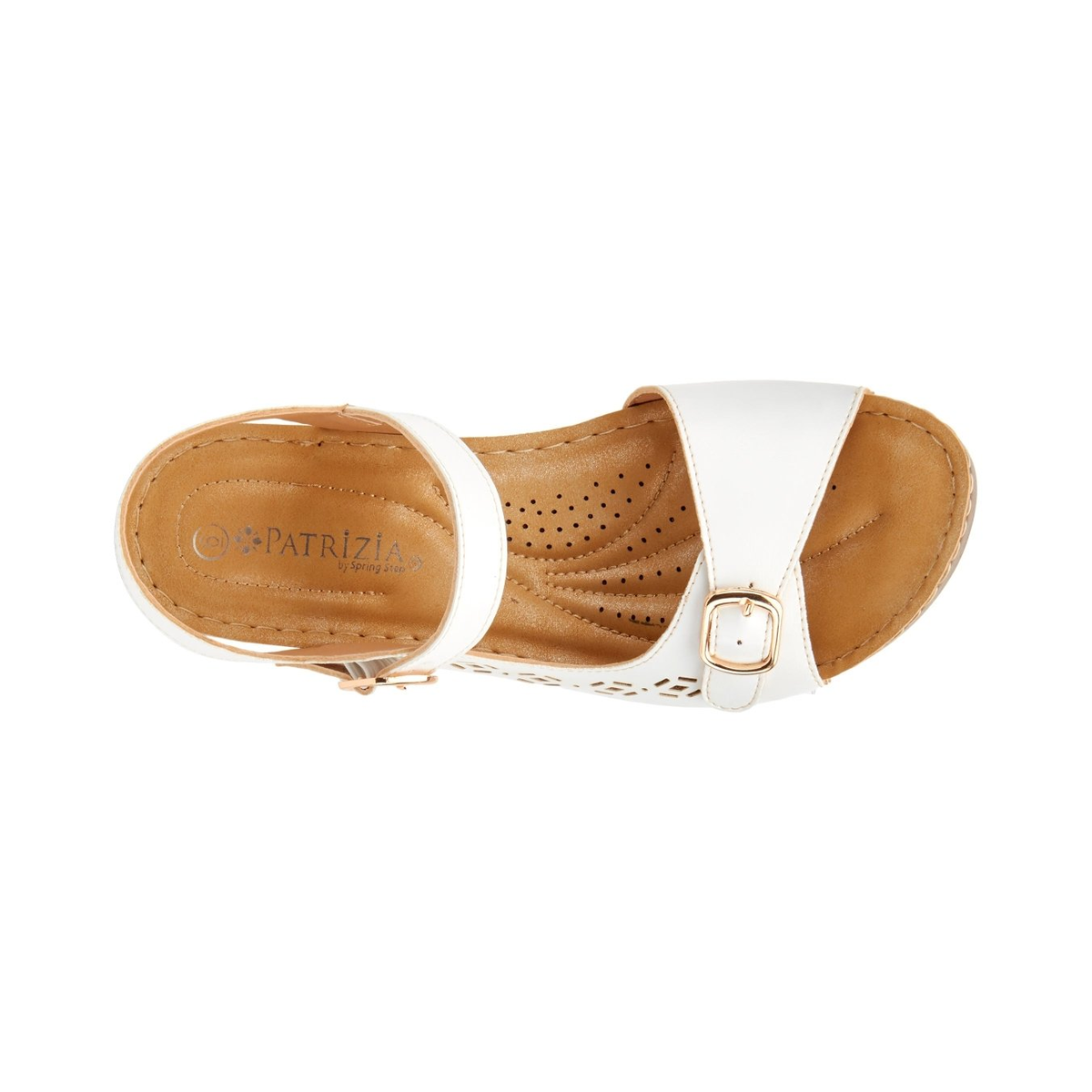 Patrizia Shantay White sandal, top view
