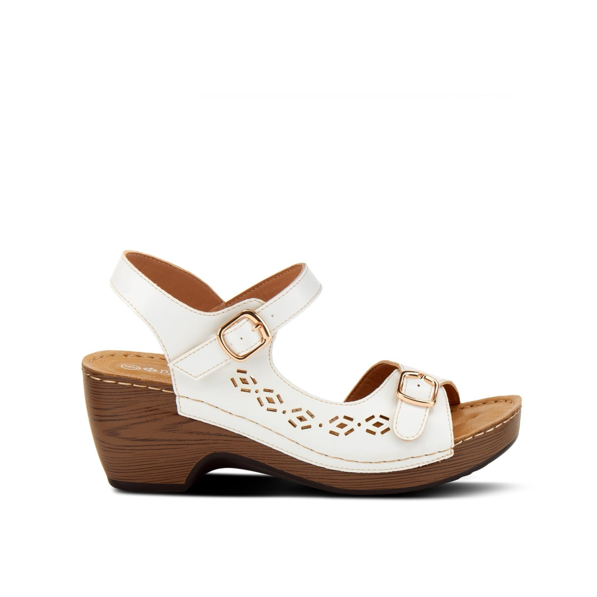 Patrizia Shantay White sandal, outer side view