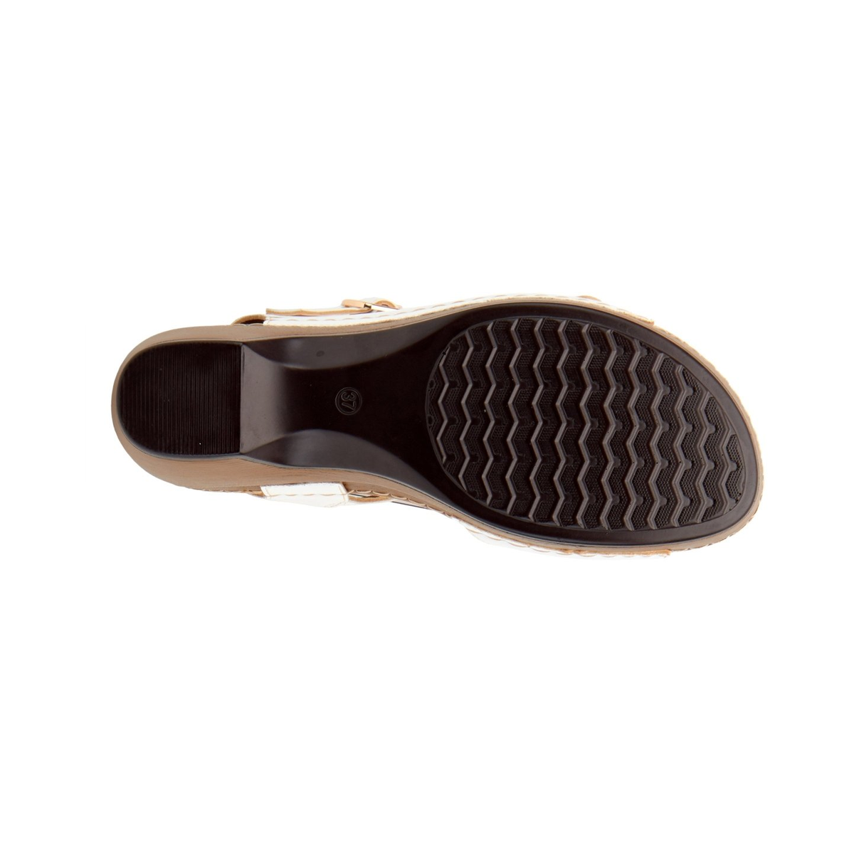 Patrizia Shantay White sandal, outsole view