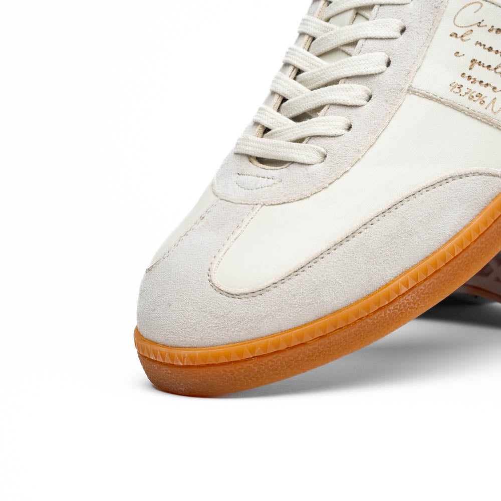 Zelli Italia Men's 65-400-WHT SHIZZO Signature Leather Sneakers, White