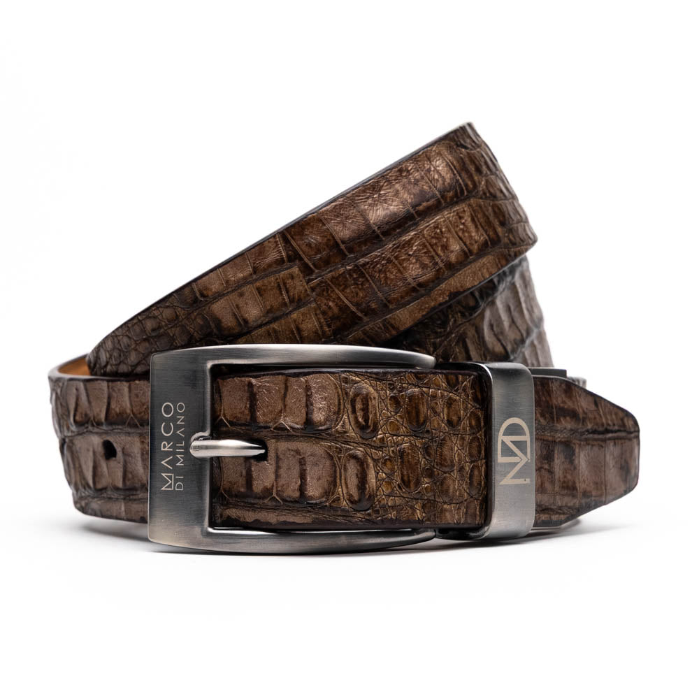Silvio Belt Washed Brown