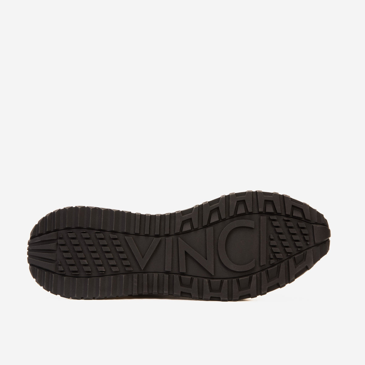 Vinci Leather The Prestige Black & Gold  Limited Edition  High-Top Men Sneaker – top view