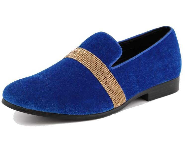 Amali Monarch Royal Gold Slip-On Shoes — product view 1